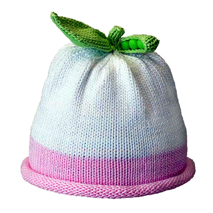 Margareta Horn Hat - White / Pink Roll
