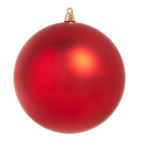 RAZ Imports 6-Inch Matte Red Ball Ornament