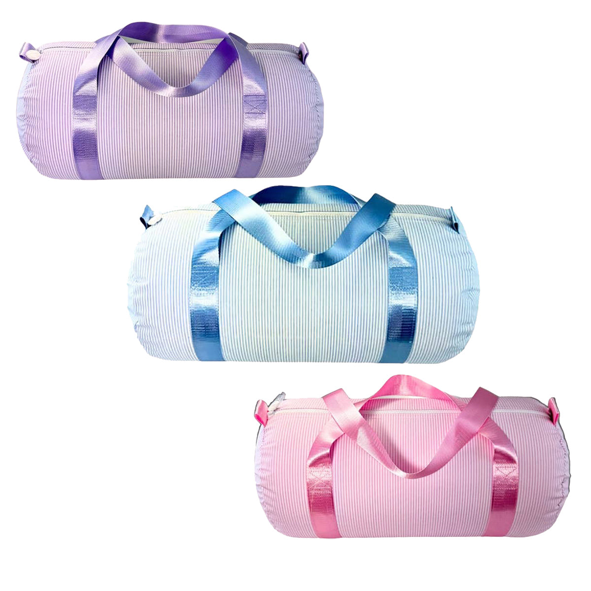 GLOSSY FABRIC Medium Duffel by Mint Sweet Little Things - 3 Colors