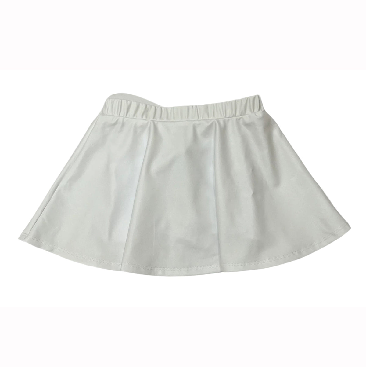 Metallic Pearl White Skirt by Lulu Bebe
