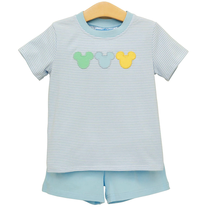 Mickey Ears Short Set by Trotter Street Kids