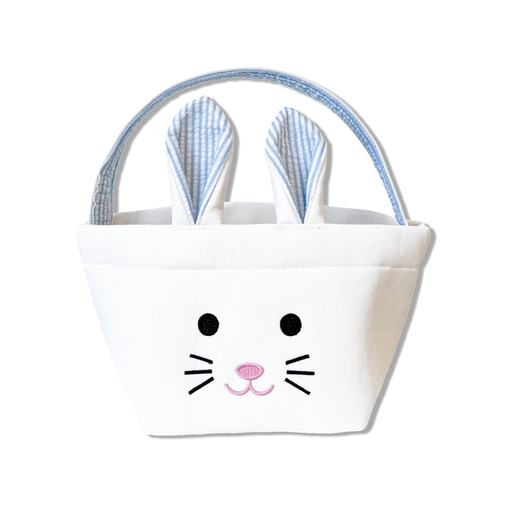 Mini Canvas Easter Basket (Blue) by Bits & Bows