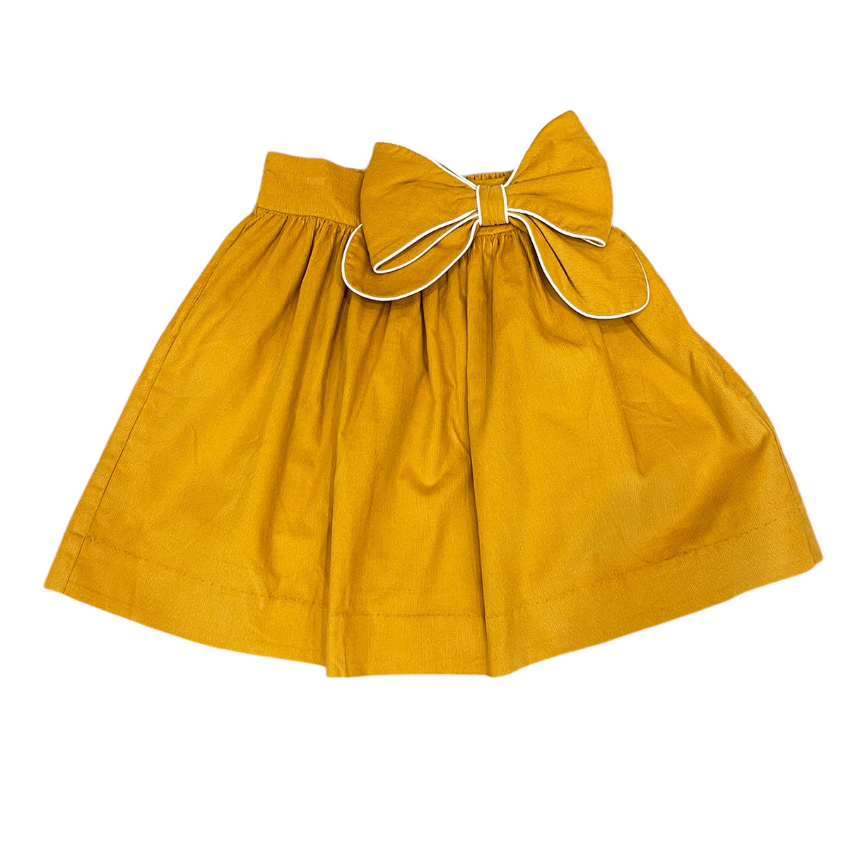 Mustard Bow Skirt by Marco & Lizzy