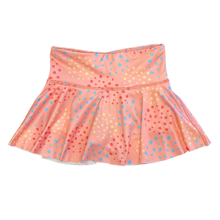 Honesty Peach With Multicolor Dots Skirt