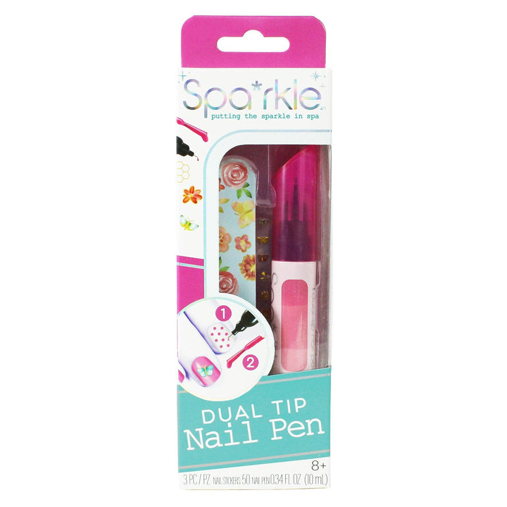 Pink Spa*rkle Dual-Tip Nail Pen