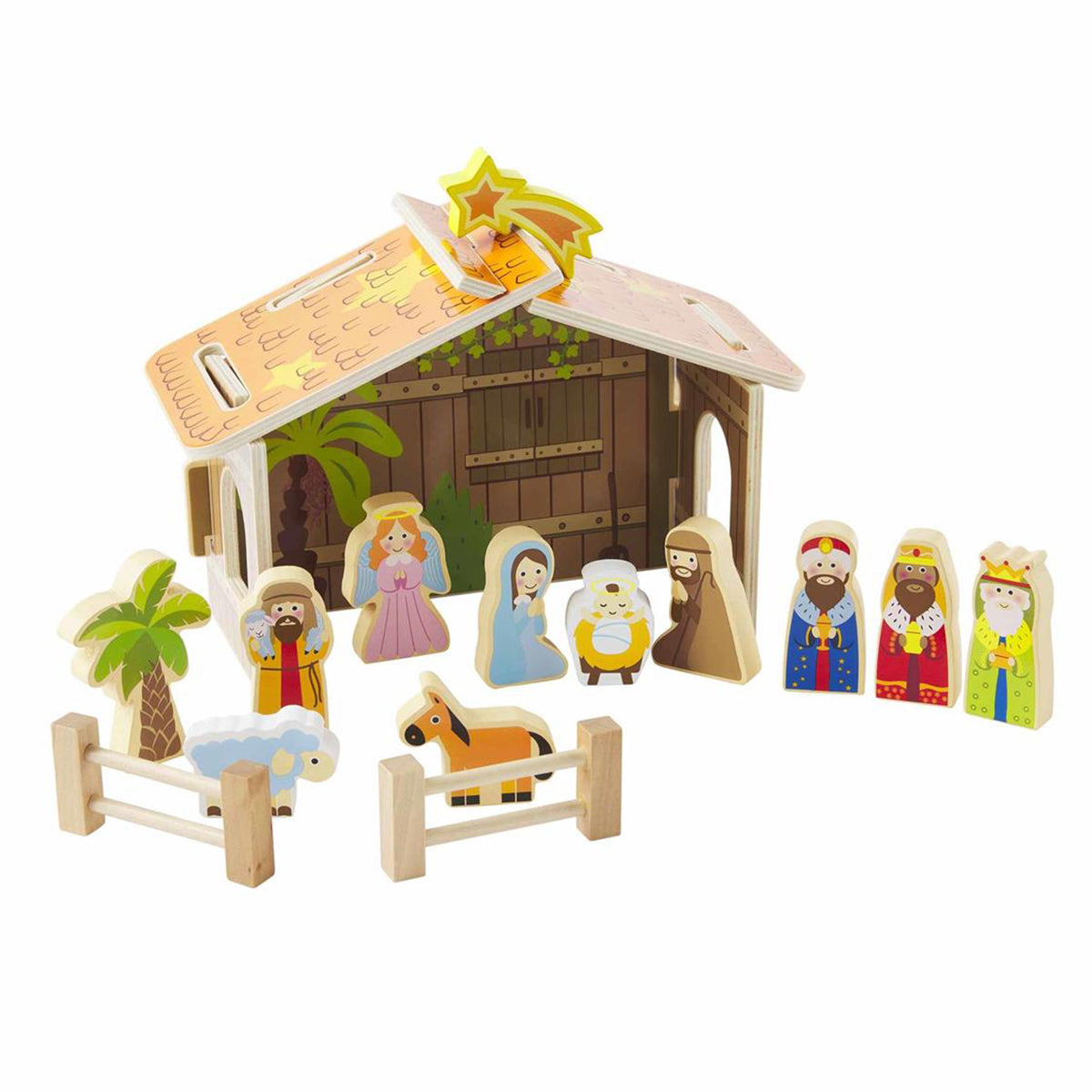 Wooden Nativity Set by Mud Pie