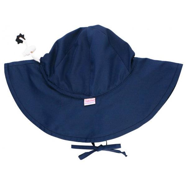 RuffleButts Sun Protection Hat - Navy