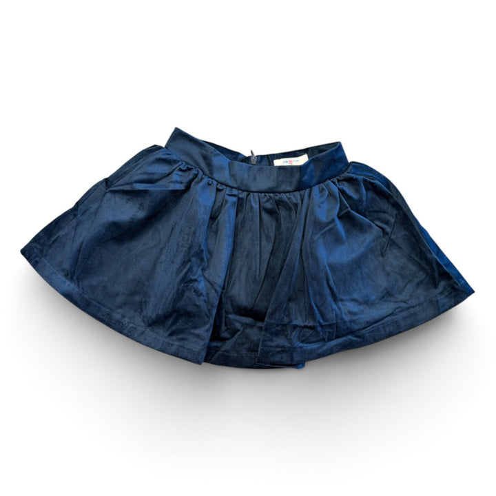 Navy Velvet Skirt by LuLu BeBe