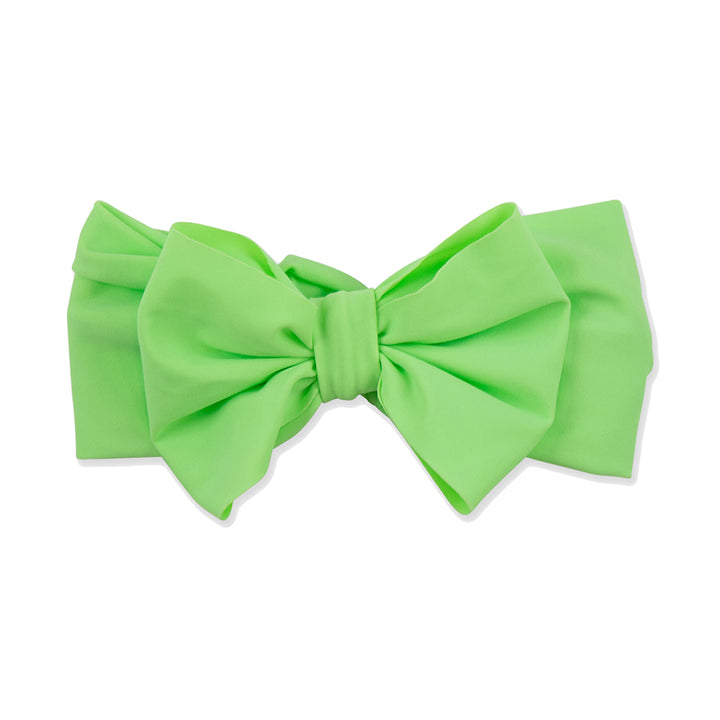 Neon Honeydew Swim Bow Headband by RuffleButts