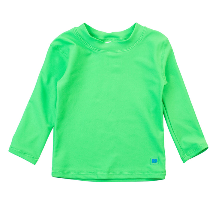 Neon Lime Long-Sleeve Swim Rash Guard by RuggedButts