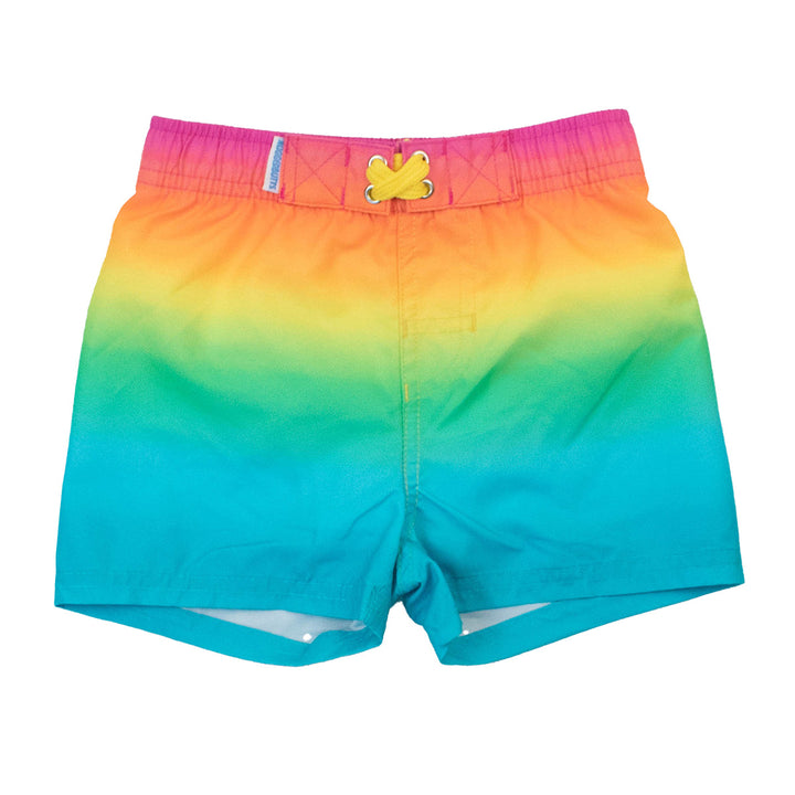 Neon Sunset Swim Trunks by RuggedButts