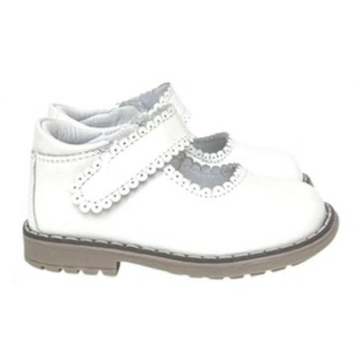 White Sophie Toddler Shoe by Nomandino