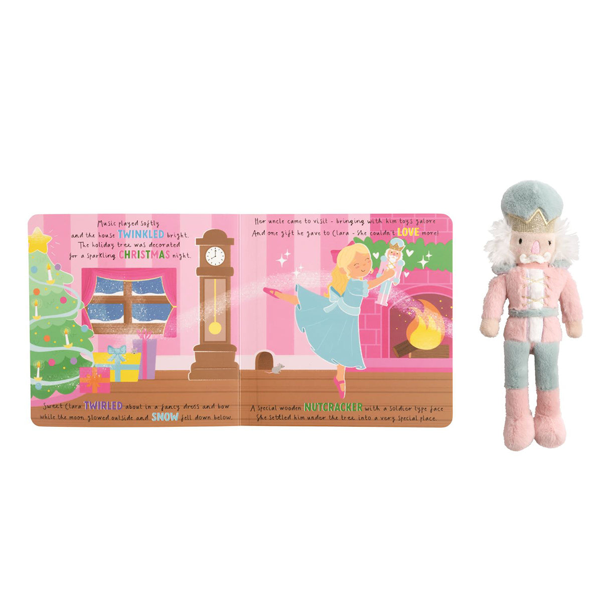 Nutcracker Plush and Board Book by Mud Pie
