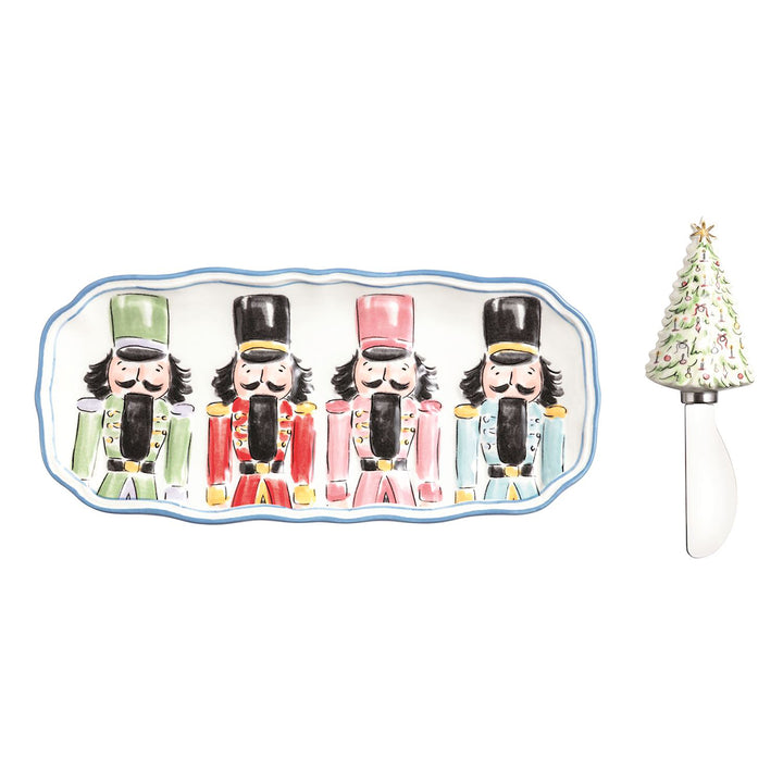 Four Nutcrackers Serving Dish by Mud Pie