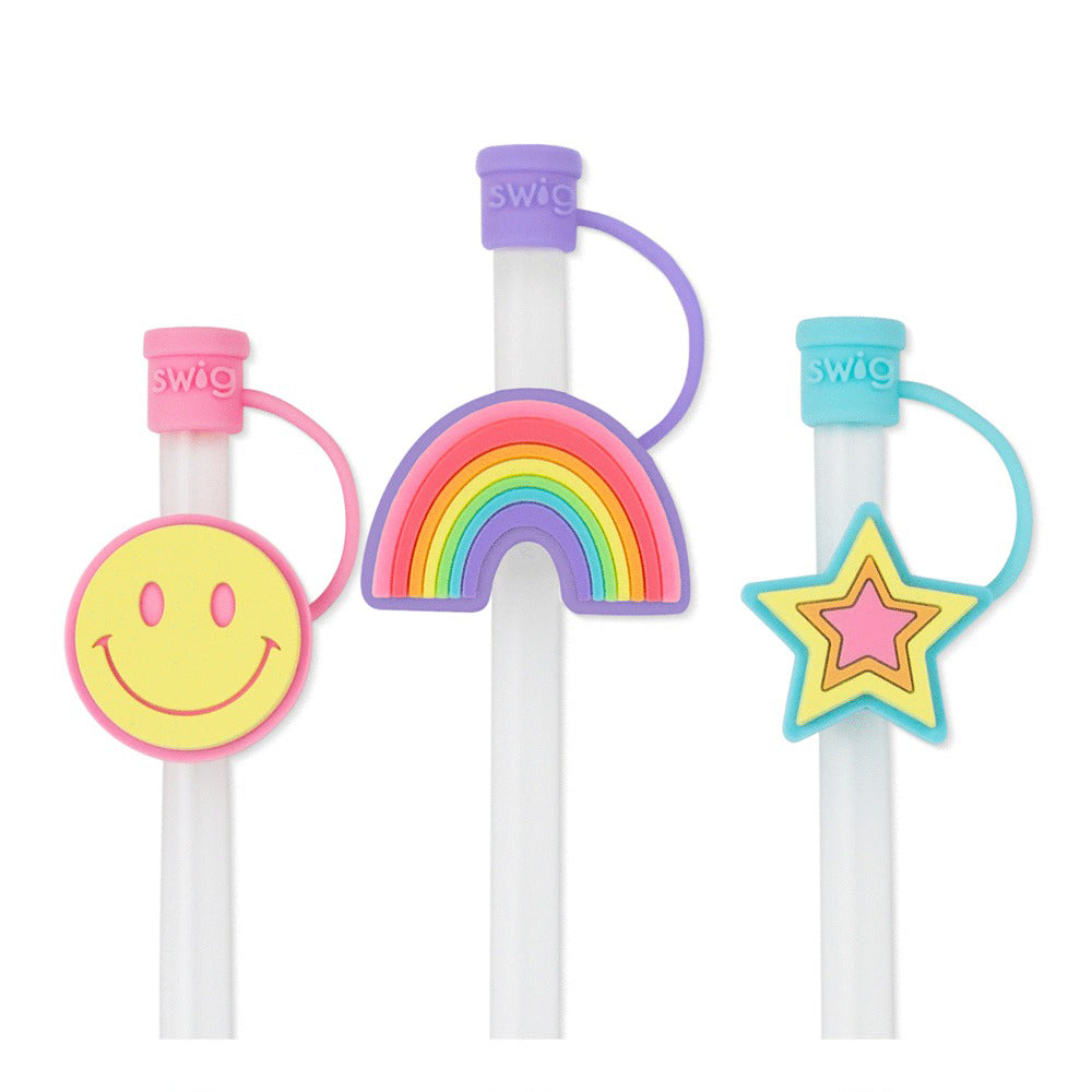 Oh Happy Day Straw Topper Set by Swig