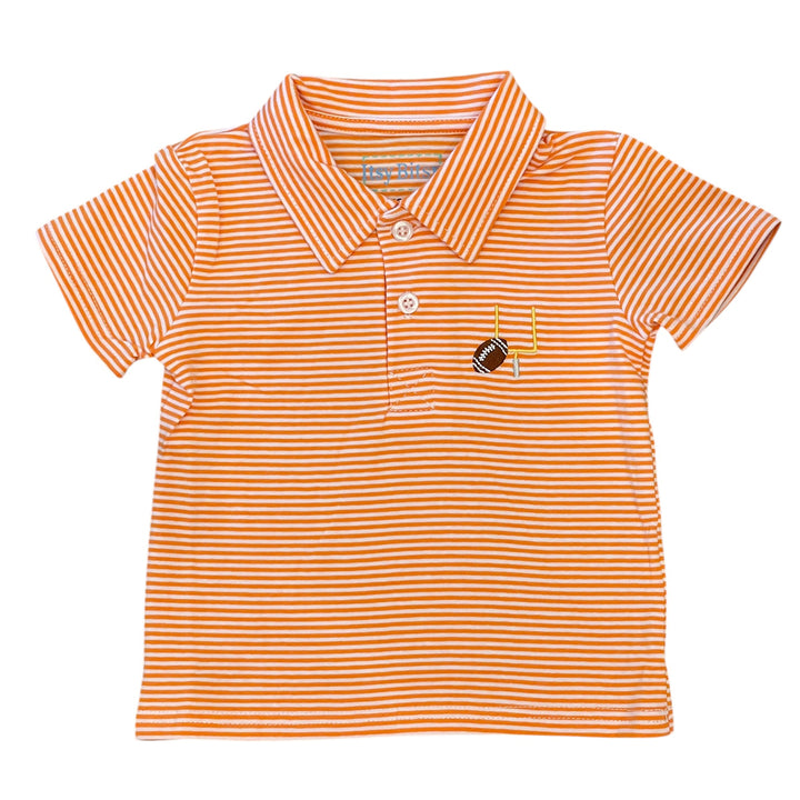 Orange Game Day Polo by Itsy Bitsy
