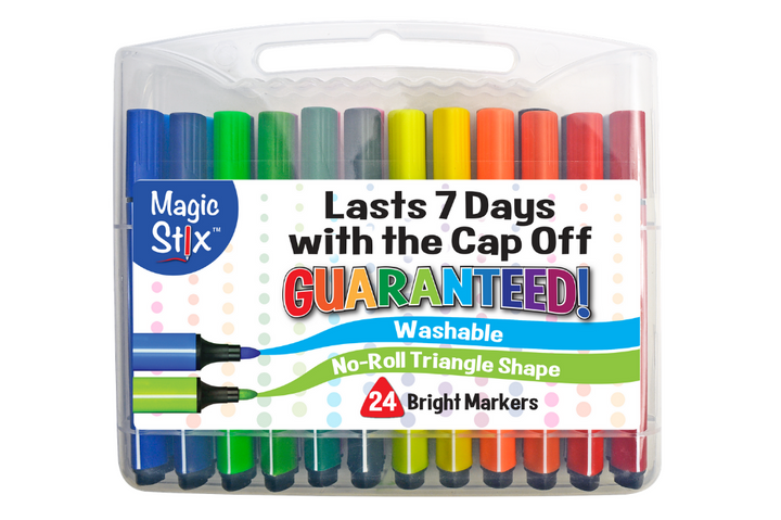 Magic Stix Markers - 24 Bright Colors