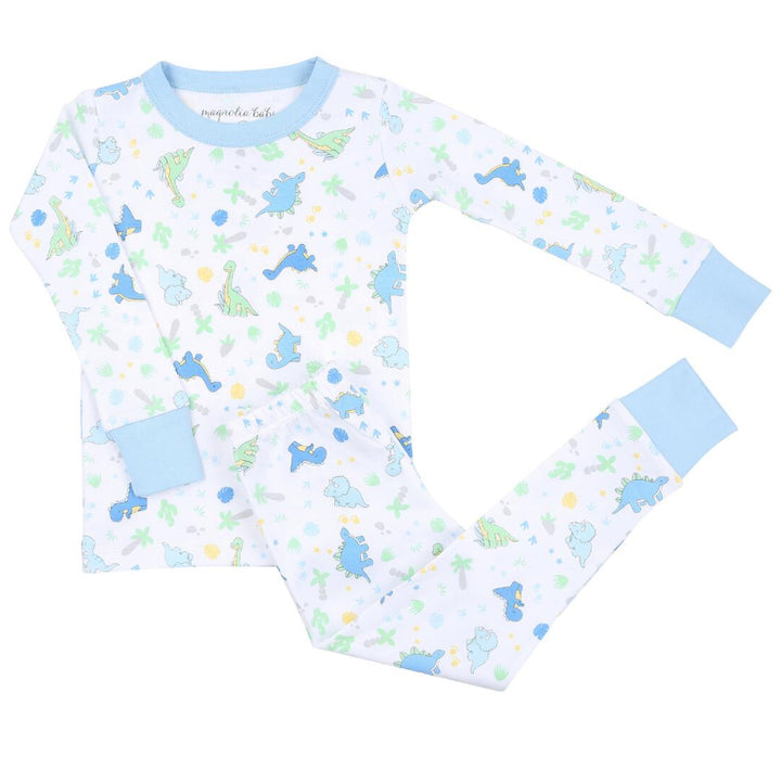 Magnolia Baby Dinoland Light Blue Long Pajamas