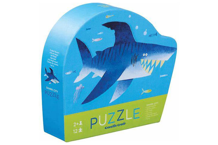 Crocodile Creek Shark City 12-Piece Puzzle (Age 2+)