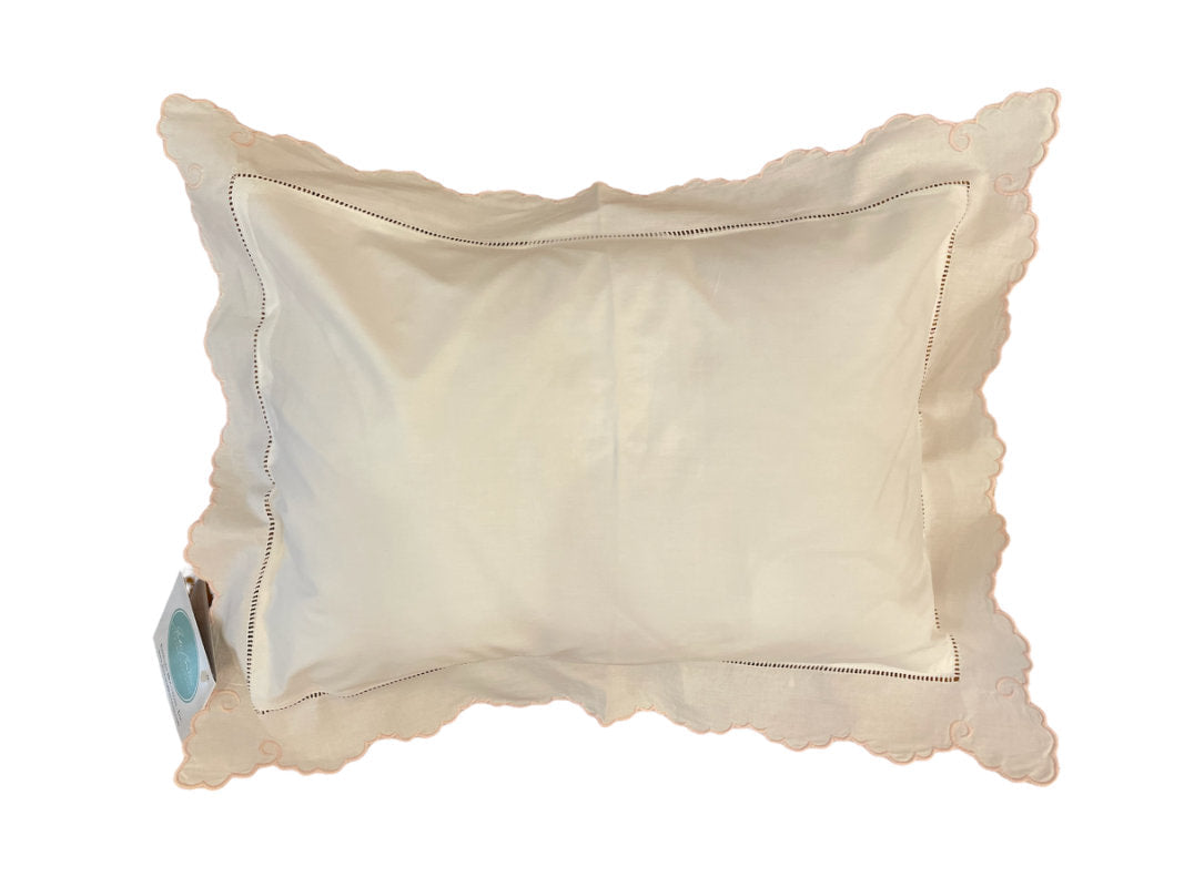 Edward Boutross Pillow - Rosepointe Scallop Baby Sham (3 Colors)