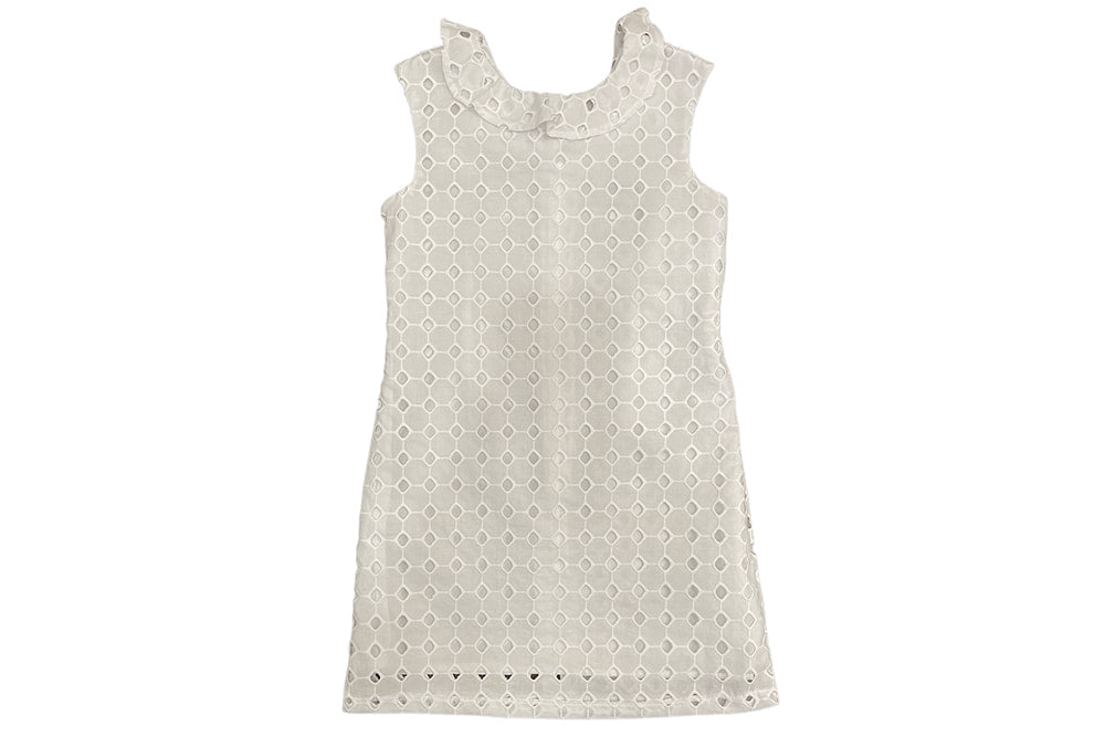 Maggie Breen White Eyelet Dress – Purple Butterfly