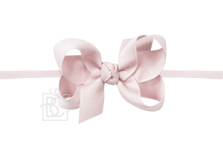 Beyond Creations Powder Pink Pantyhose Headband - 3.5-inch Bow