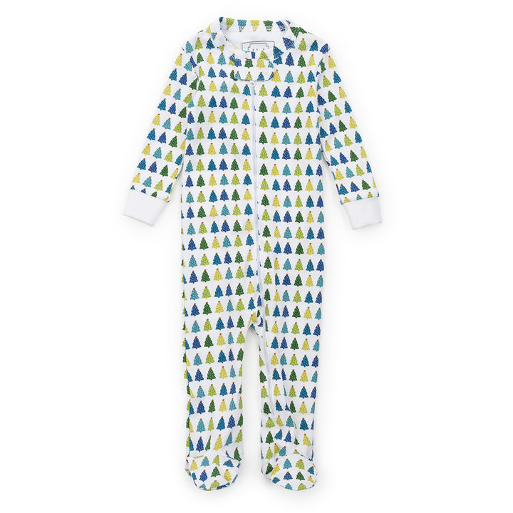 Parker Christmas Tree Cool Zipper Pajamas by Lila + Hayes