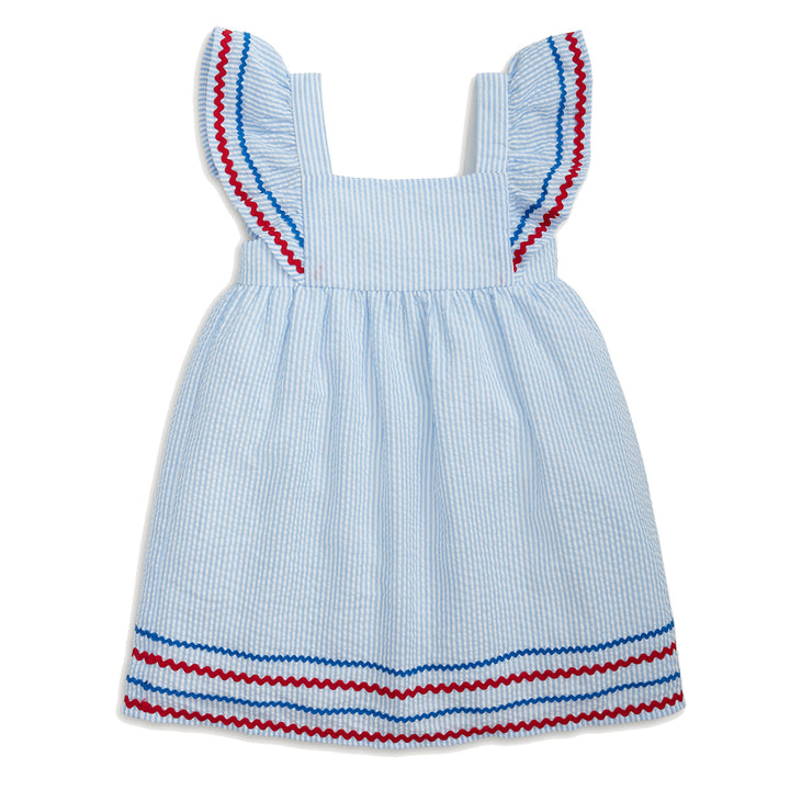 Patriotic Seersucker Stripe Dress by Magnetic Me