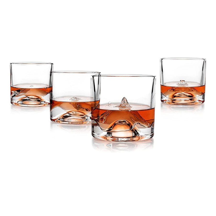 Mountain Peaks Whiskey Glass Set of Four