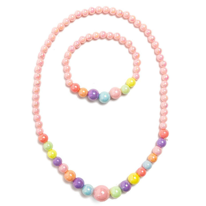 Pearly Pastel Necklace / Bracelet Set by Great Pretenders