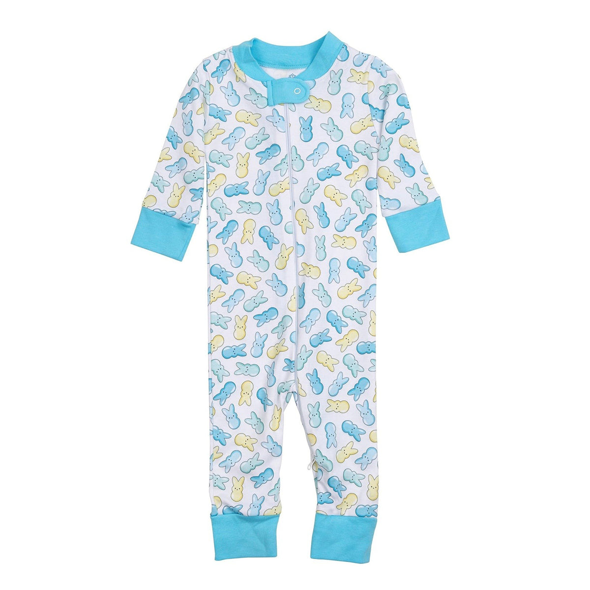 Peep-tastic! Blue Zipper Footie by Magnolia Baby