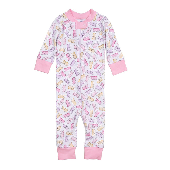 Peep-tastic! Pink Zipper Footie by Magnolia Baby