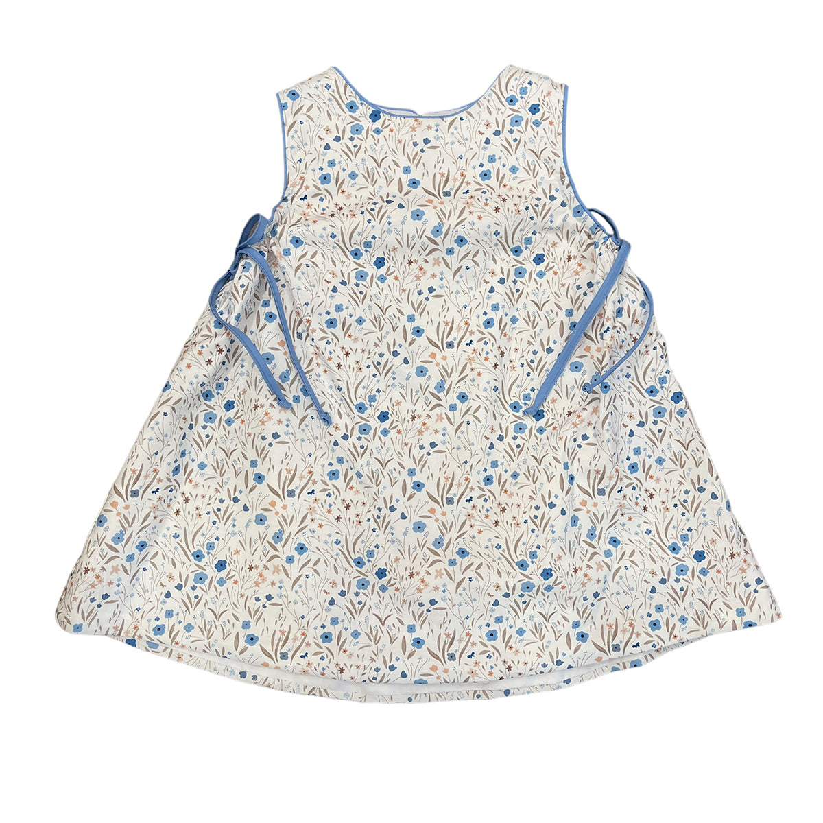 Periwinkle Blossom Dress with Side Bows by Anvy KIds