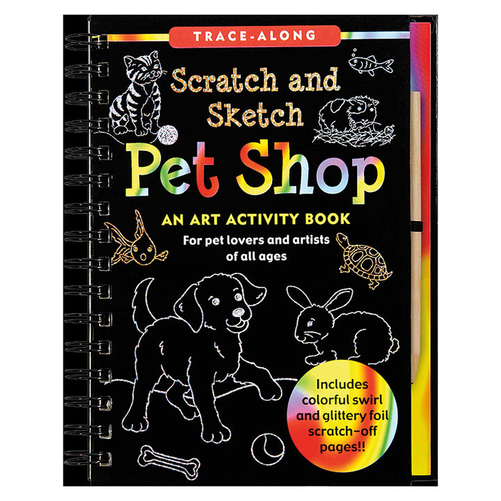 Scratch & Sketch Art Activity Book - Pet Shop