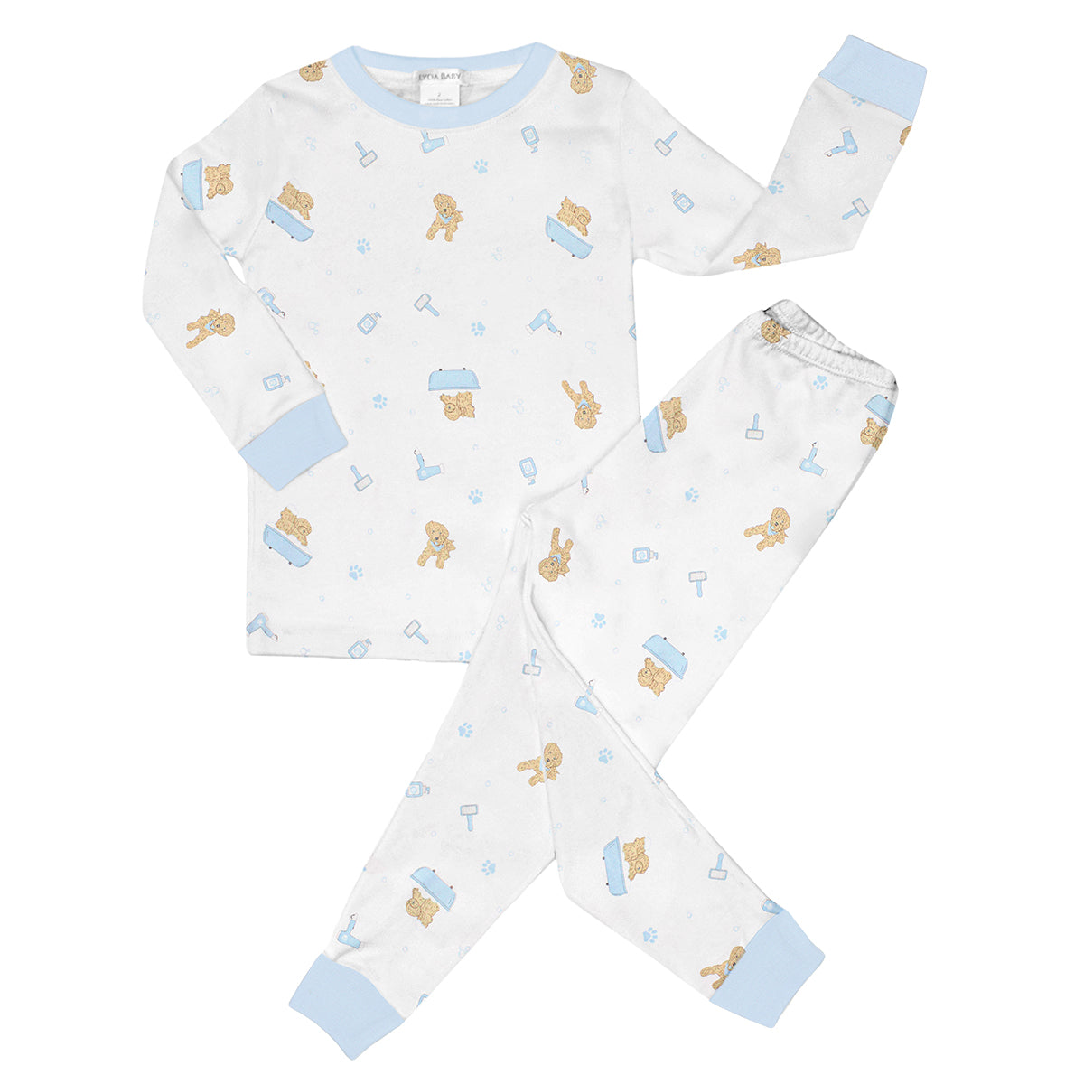 Boy's Pet Spa Toddler Pajama Set by Lyda Baby