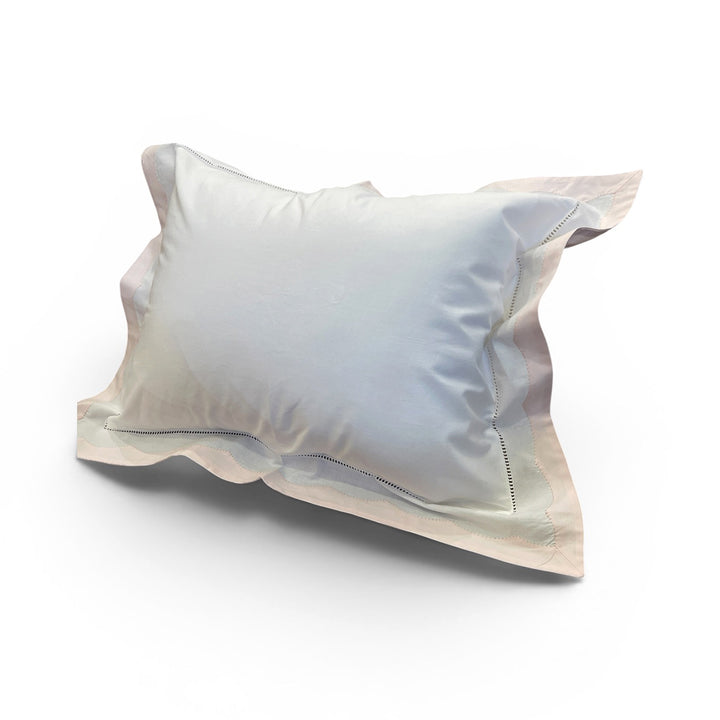 Edward Boutross Pillow - Pink Appliqued Edge Sham