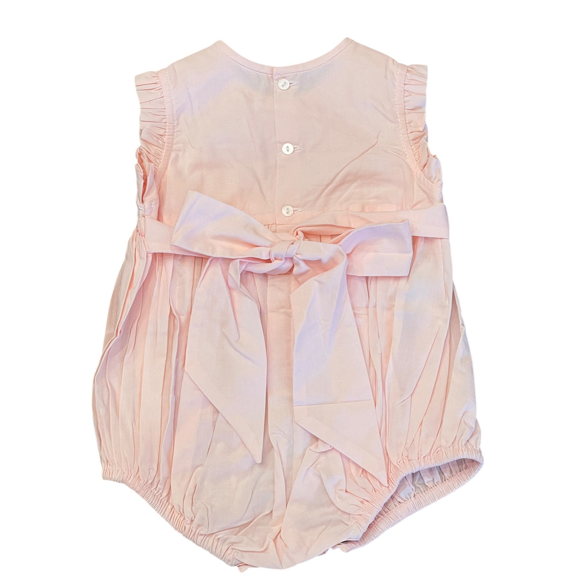 Bunches of Roses Smocked Bubble by Baby Sen