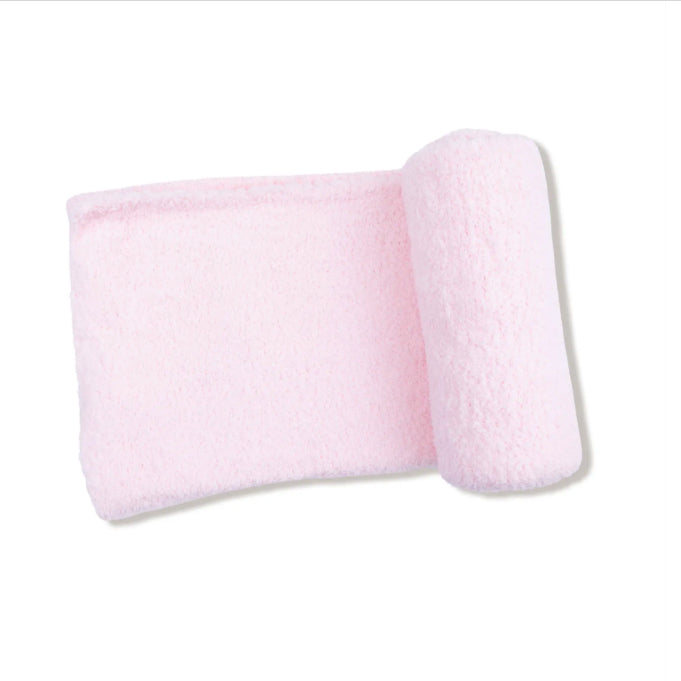 Pink Chenille Blanket by Angel Dear