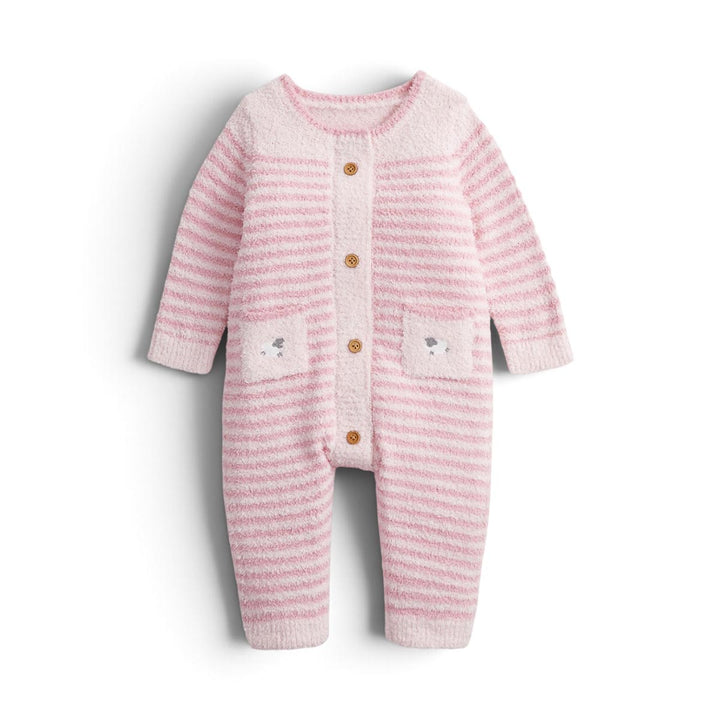 Pink Chenille Sweater Romper by Magnetic Me
