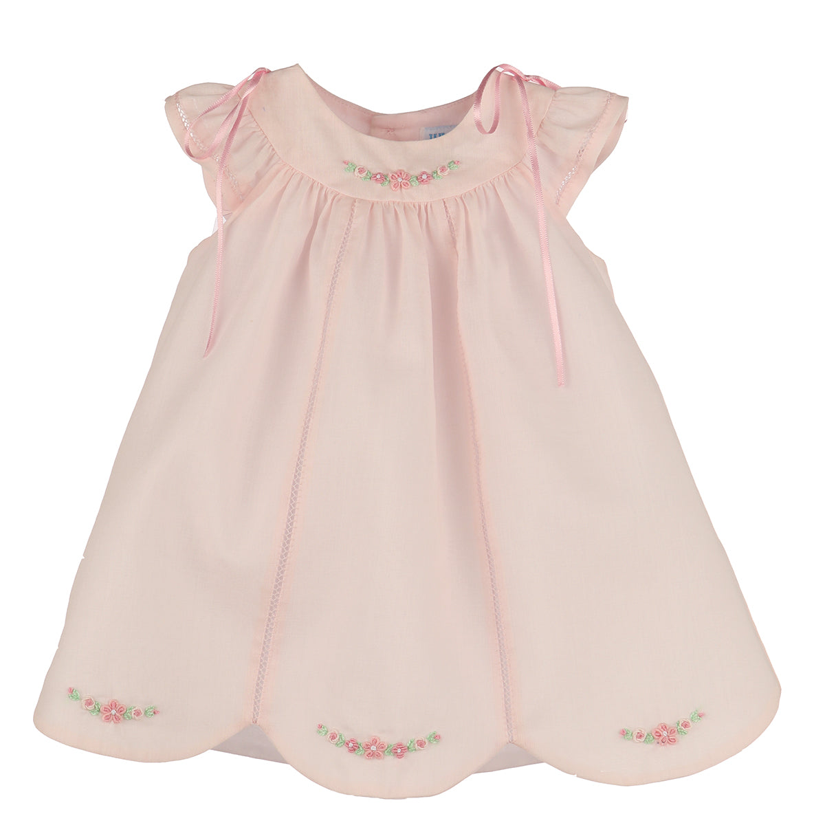 Pink Faldon Dress with Hat by Luli & Me