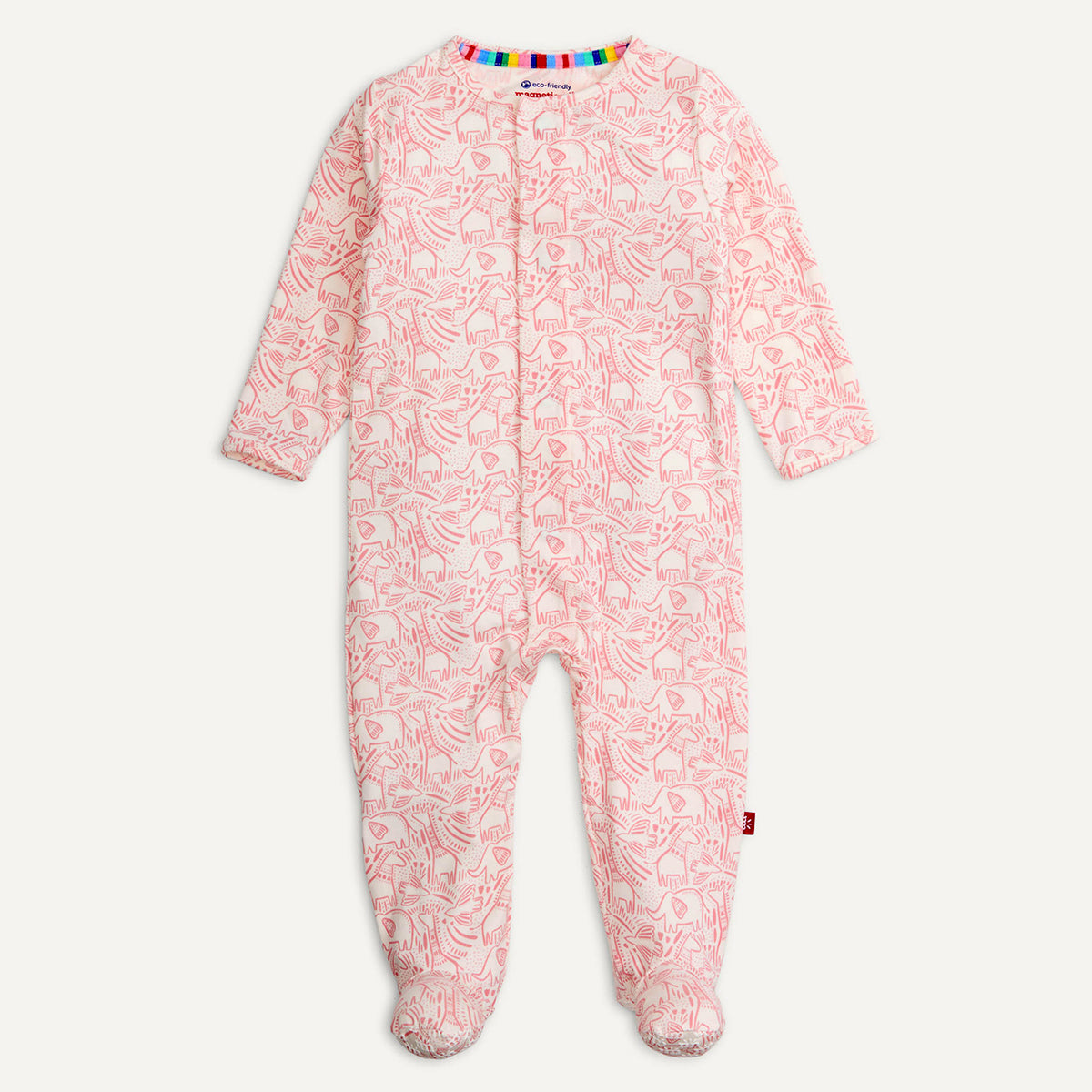 Pink Herds of a Feather Modal Footie by Magnetic Me