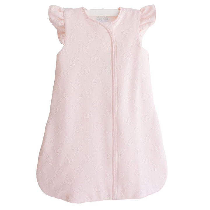 PInk Jacquard Bows Sleep Sack by Terry Tots (2 Sizes)