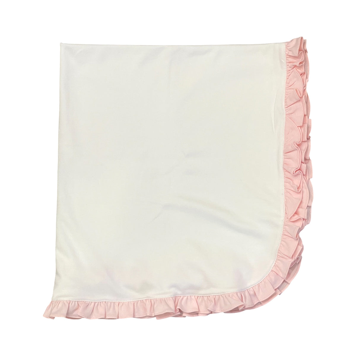 Pink Ruffles Receiving Blanket by Baby Loren