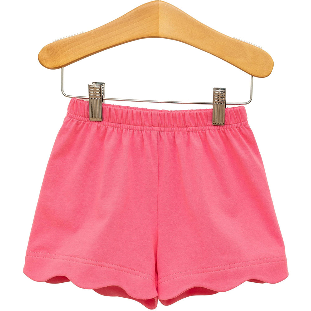 Pink Scalloped Shorts by Trotter Street Kids