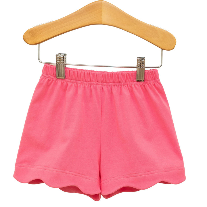 Pink Scalloped Shorts by Trotter Street Kids