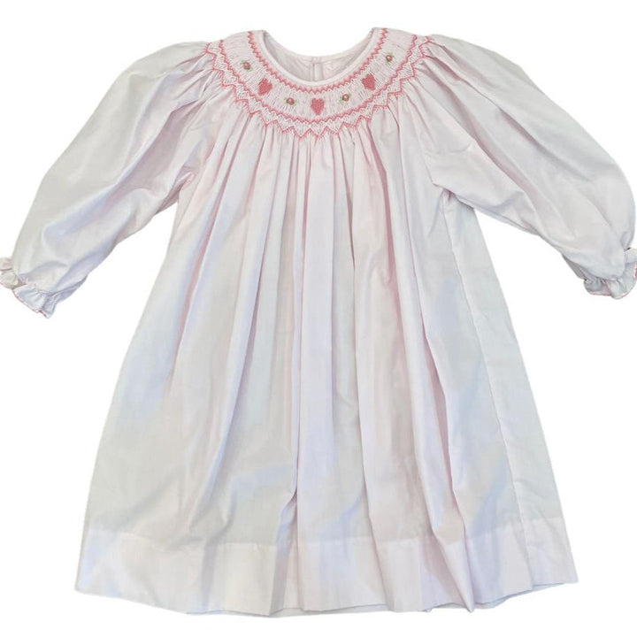 Hearts Smocked Dress with Bloomers by Petit Ami