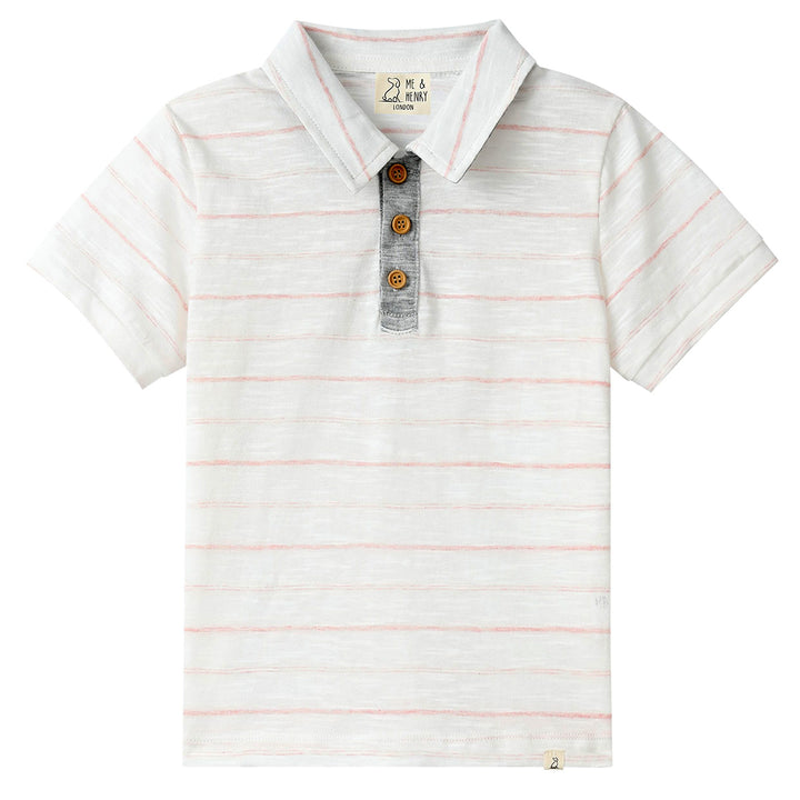 Pink Stripe Polo by Me & Henry