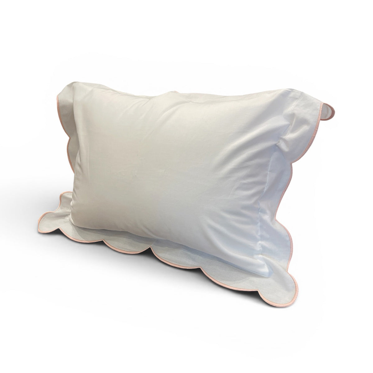 Edward Boutross Pillow - Pink Wavy Scallop Sham