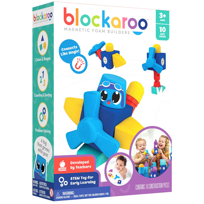 Blockaroo Airplane Magnetic Foam Blocks Set (Age 3+)