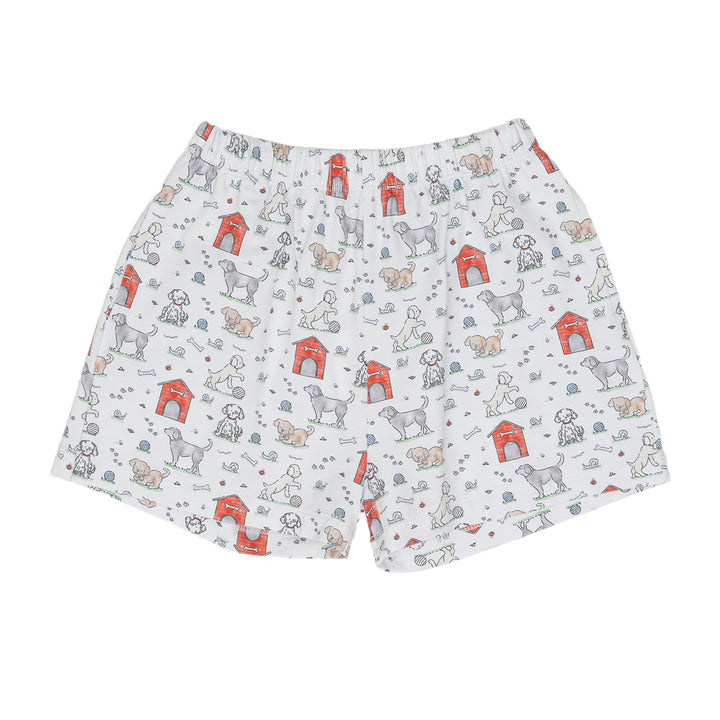 Playful Pup Boys Shorts by The Oaks